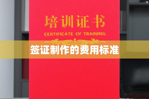 南浔签证制作的费用标准