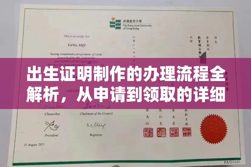 南浔出生证明制作的办理流程全解析，从申请到领取的详细指南