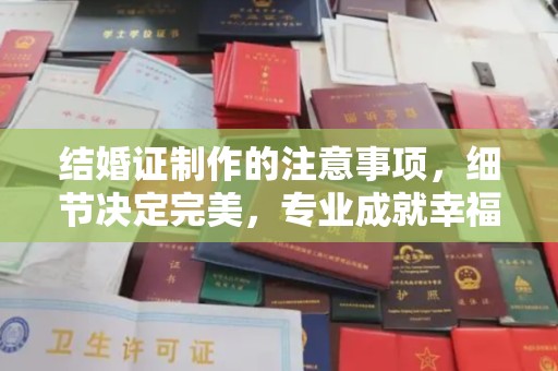 南浔结婚证制作的注意事项，细节决定完美，专业成就幸福