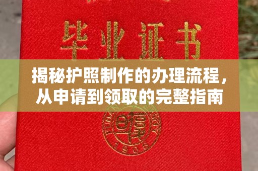南浔揭秘护照制作的办理流程，从申请到领取的完整指南