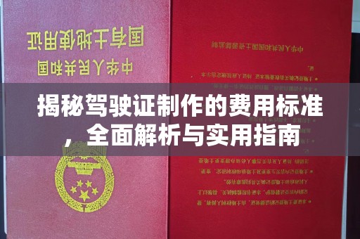 南浔揭秘驾驶证制作的费用标准，全面解析与实用指南