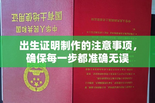 南浔出生证明制作的注意事项，确保每一步都准确无误