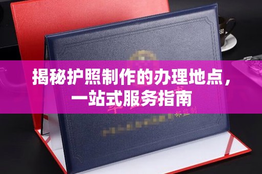南浔揭秘护照制作的办理地点，一站式服务指南