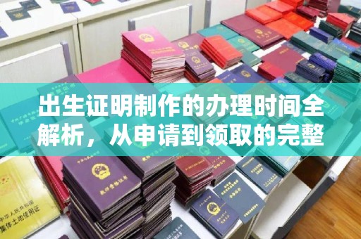 南浔出生证明制作的办理时间全解析，从申请到领取的完整指南